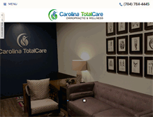 Tablet Screenshot of carolinatotalcare.com
